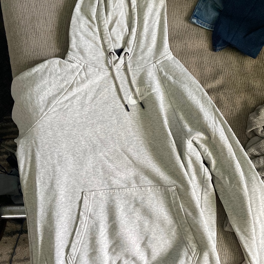 Light gray Nike hoodie